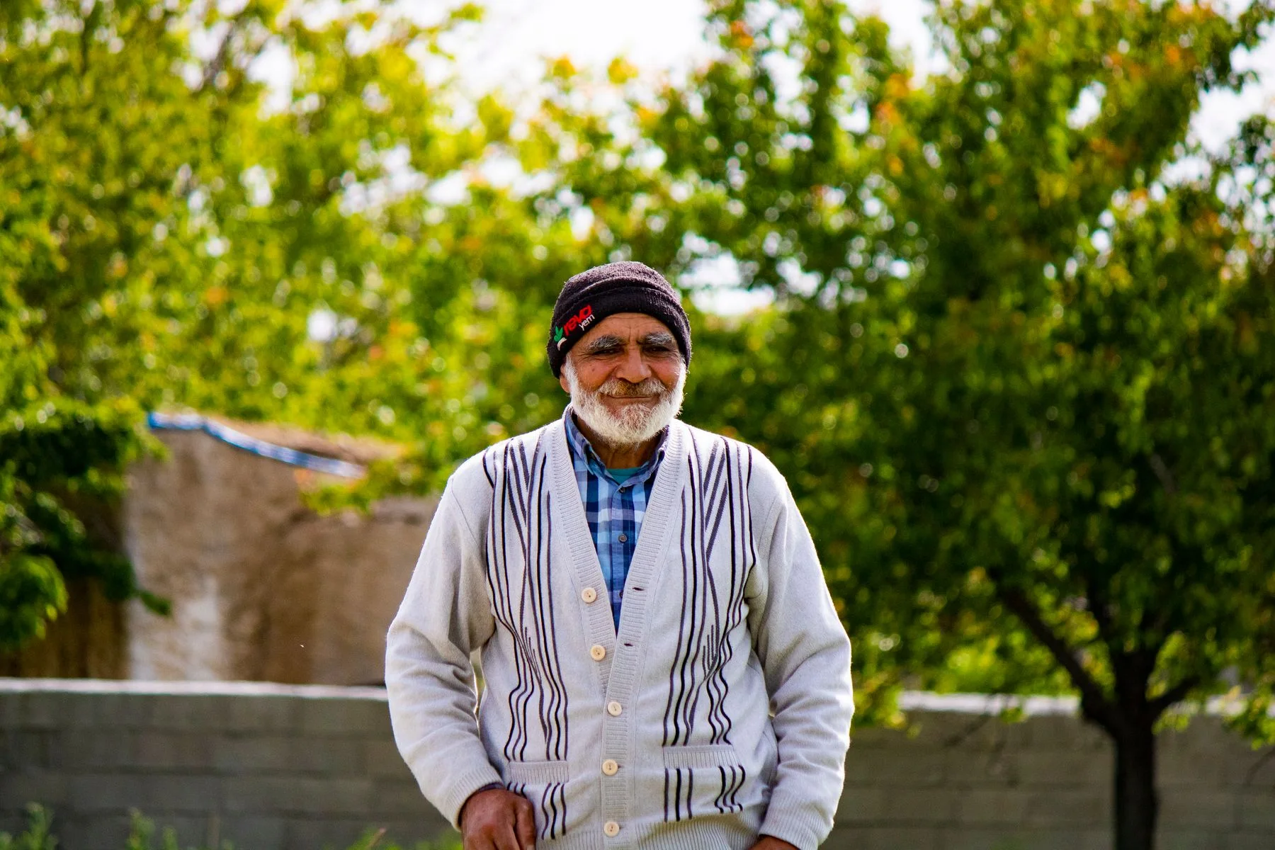 Man smiling warmly